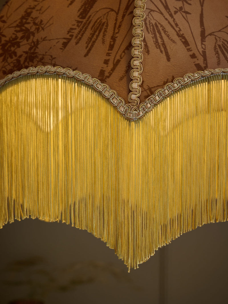 Arabella gold fringed pendant light 49cm (British brand)