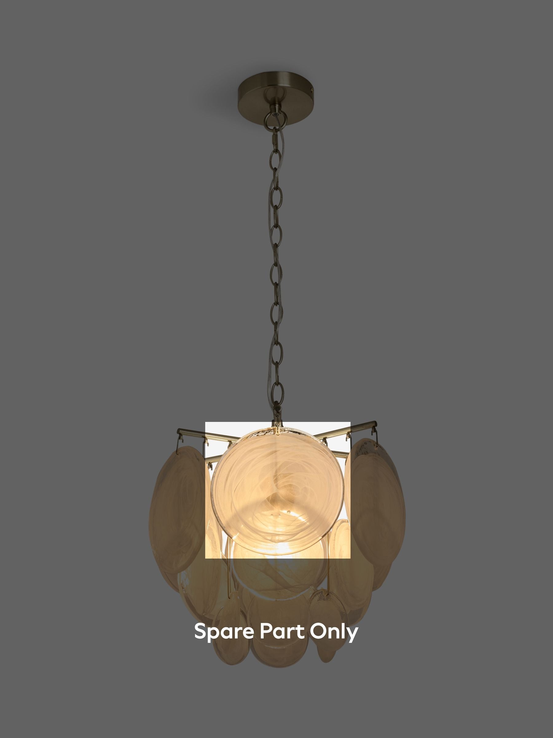 Claremont white glass chandelier shade pack of 3, imported from the UK