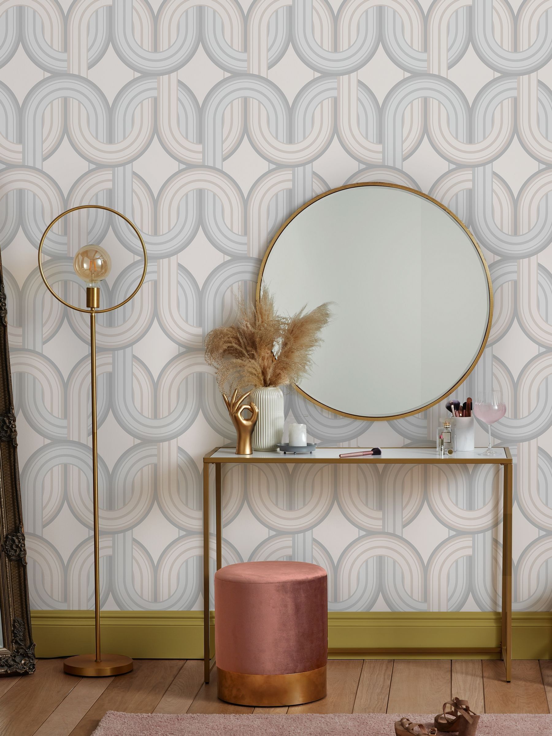 Graham & Brown In the Loop Hazy wallpaper sample A4 - British product