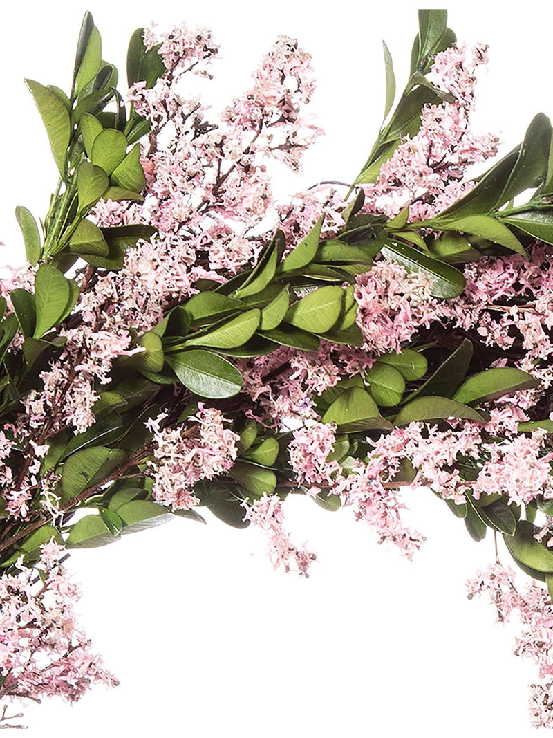 Premier Decorations Ltd 35cm Dried Pink Buxus Leaf Wreath