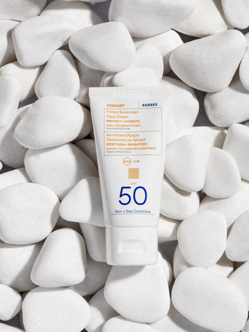 Korres Yoghurt Tinted Sunscreen SPF50 50ml, UK version