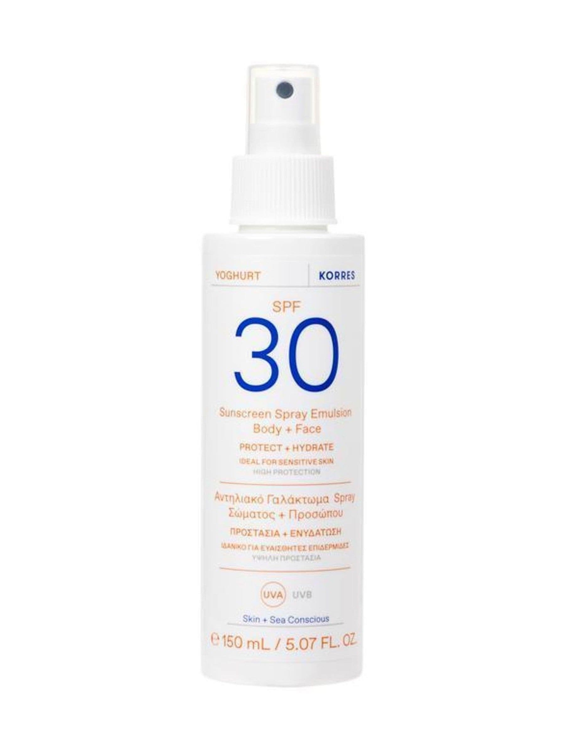 Korres Yoghurt Spray Emulsion Sunscreen 150ml, UK version