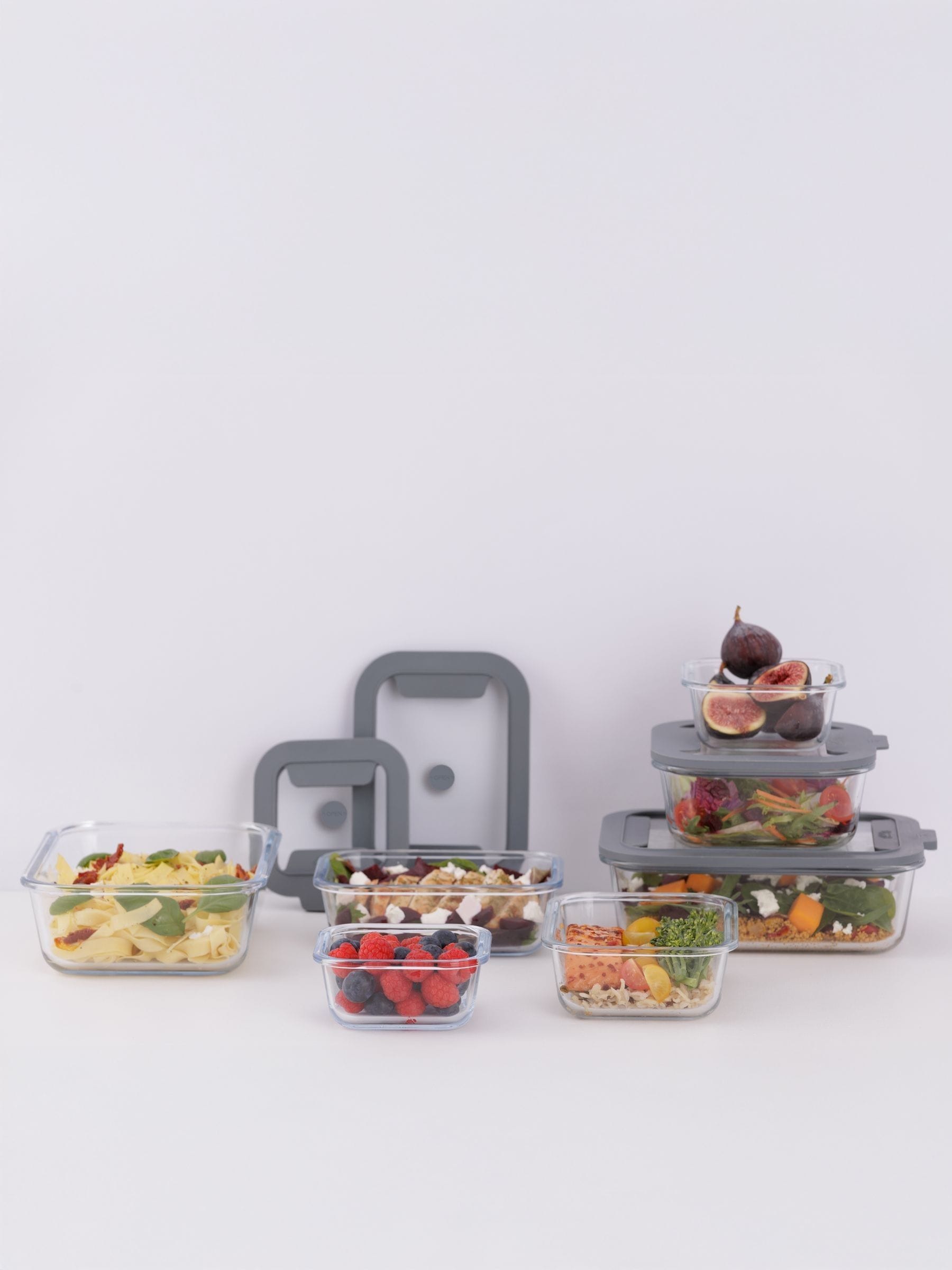 Kilner glass food storage containers set of 4 0.8L (British brand)