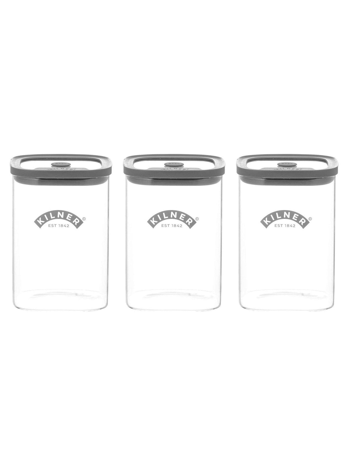 Kilner storage jars set of 3 1l (British brand)