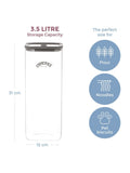 Kilner Clear Fresh Storage Jar 3.5 litre set of 2, UK version