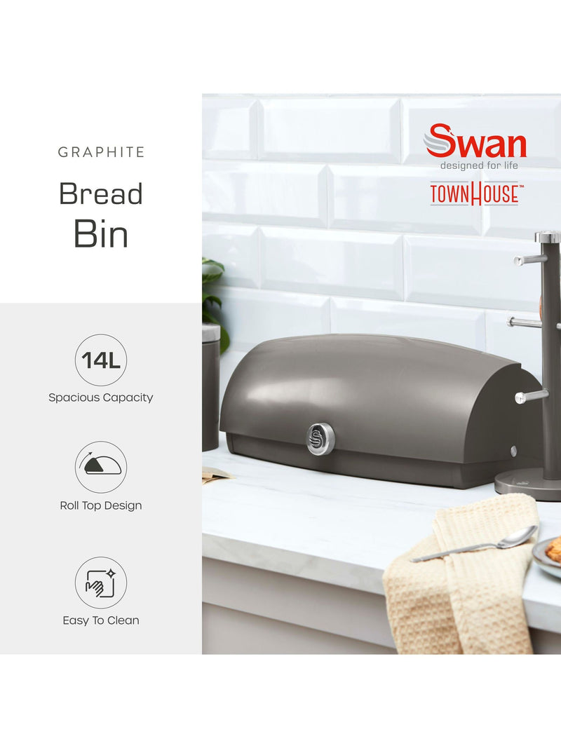 Swan white elegance storage canisters set of 3 (British brand)