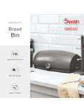 Swan white elegance storage canisters set of 3 (British brand)