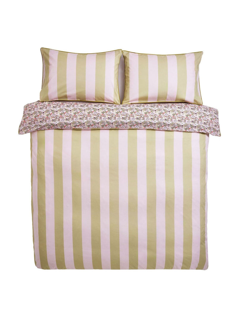 Cath Kidston Pink Tiny Town duvet cover and pillowcase set - British product