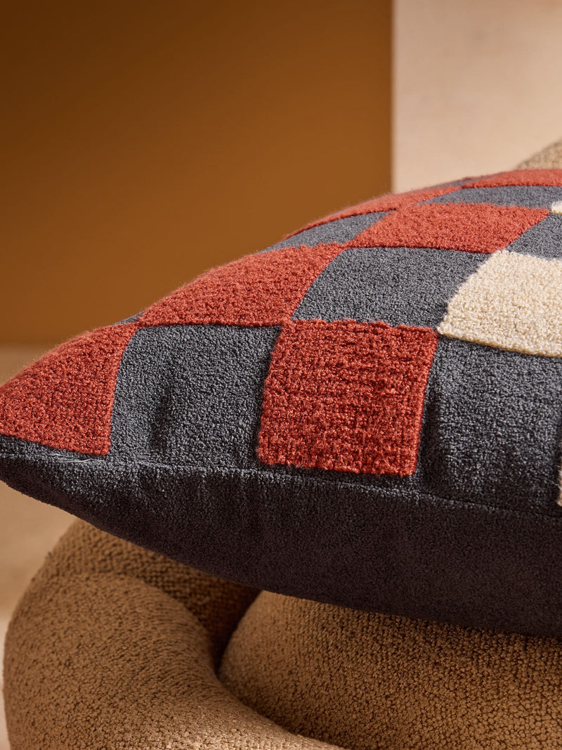 MADE.COM Tilo Checkerboard Cushion 50x50cm (British brand)