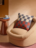 MADE.COM Rust Tilo Checkerboard Cushion