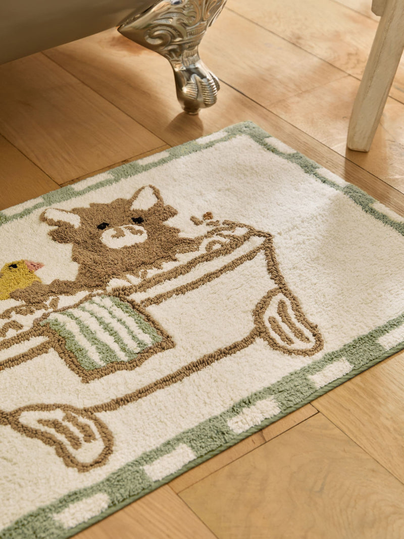 Natural Hamish Spa highland cow bath mat 80x50cm - British product