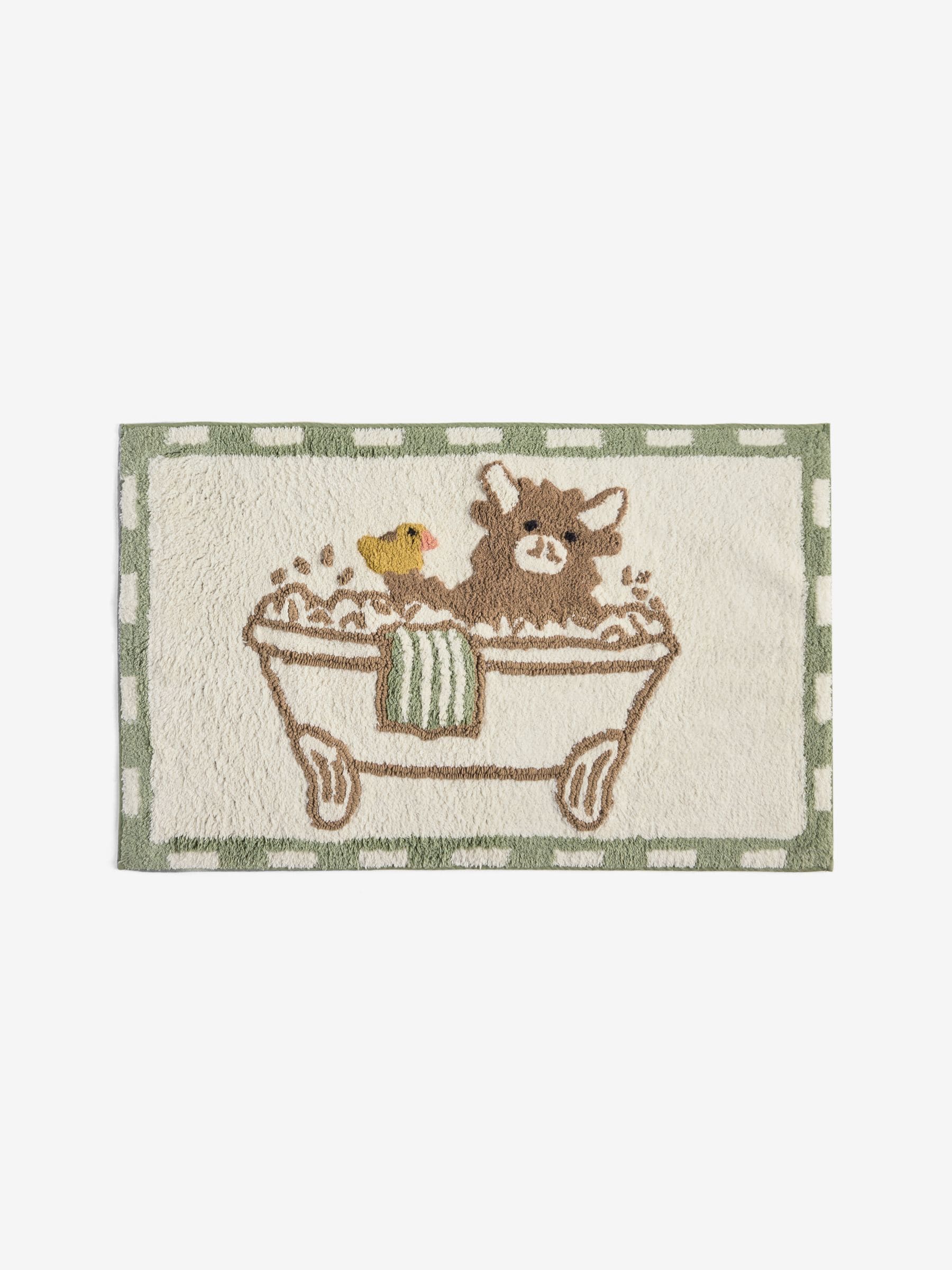 Natural Hamish Spa highland cow bath mat 80x50cm - British product