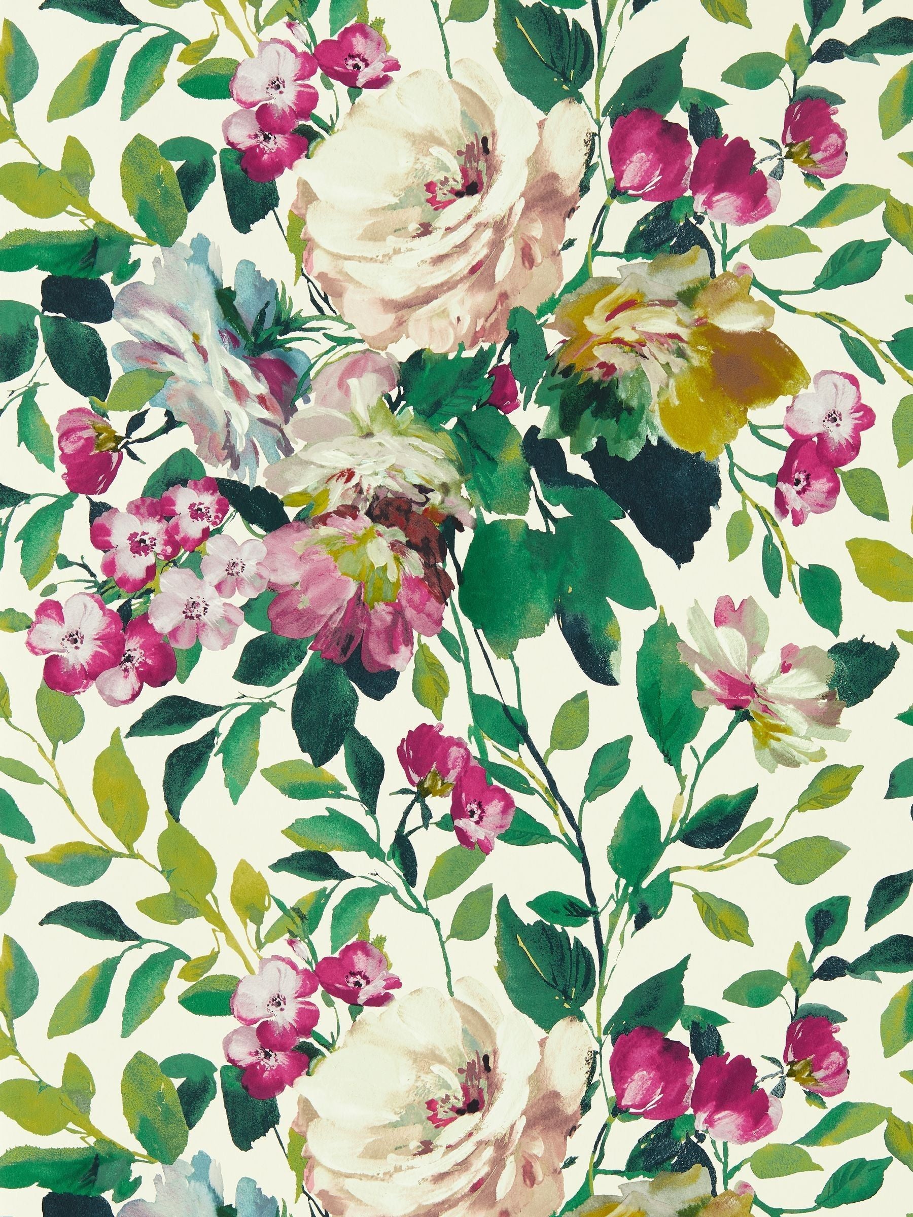 Clarke & Clarke Amethyst Bloom Exotica wallpaper sample A4 - British product