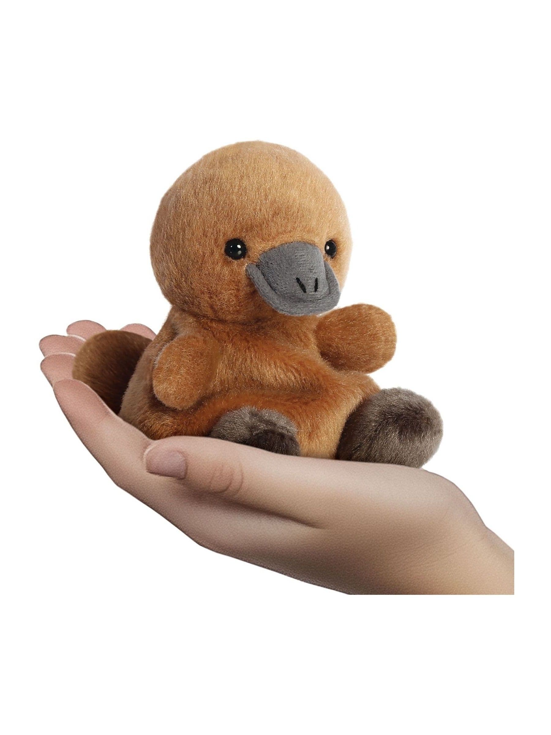 Aurora World Palm Pals Patty Platypus 5 inch soft toy, imported from the UK