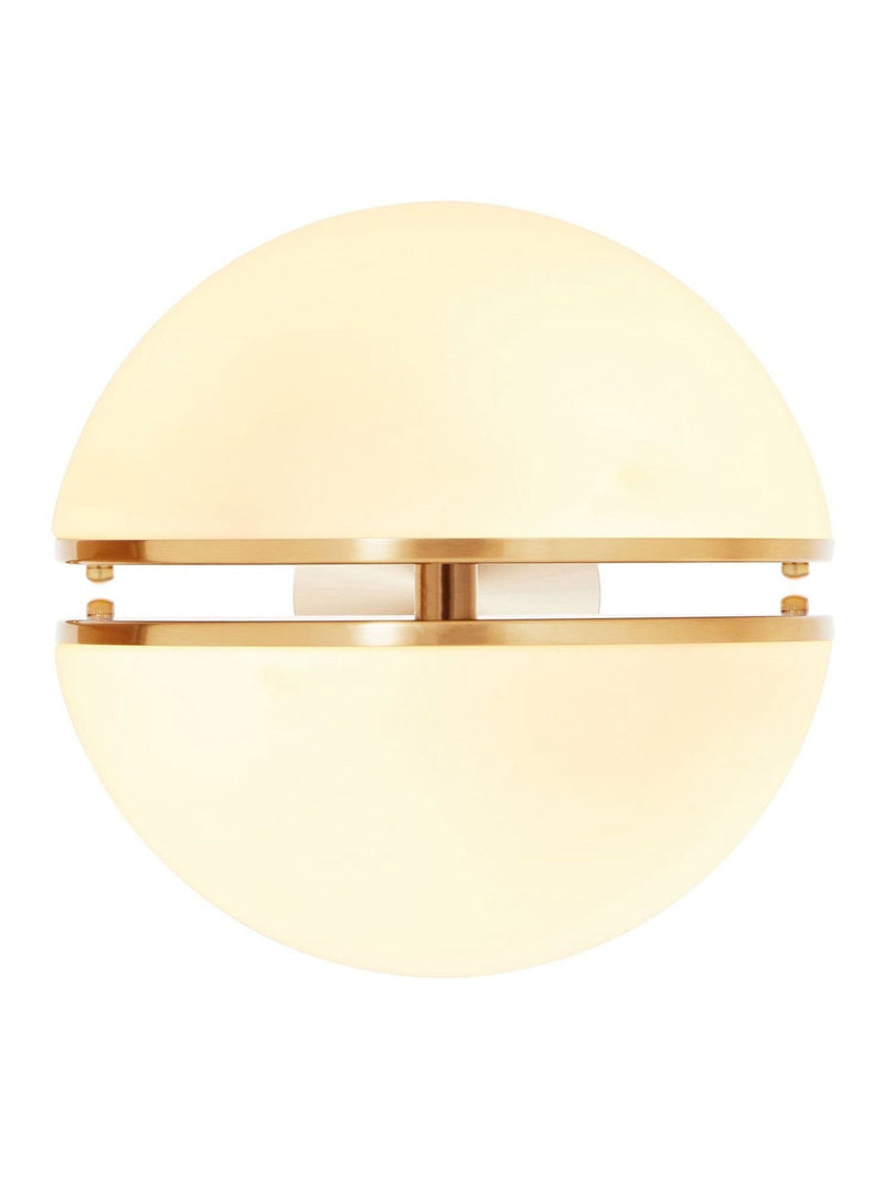Fifty Five South brushed brass Abira wall light 30x30x42cm, imported from the UK