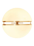 Fifty Five South brushed brass Abira wall light 30x30x42cm, imported from the UK