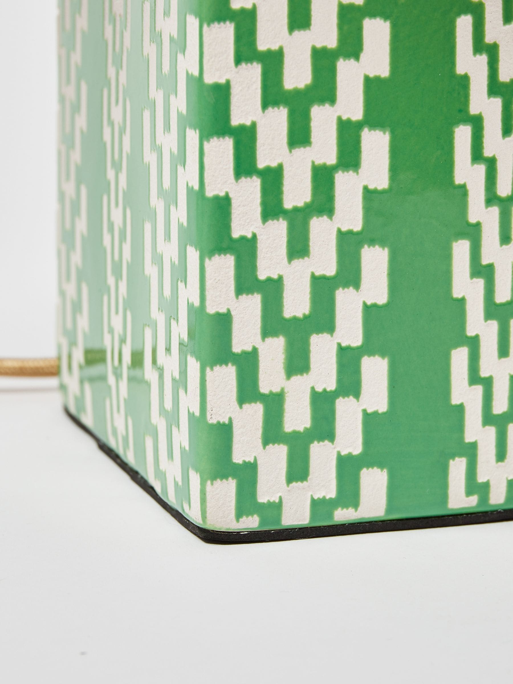 Oliver Bonas Green Tipu desk lamp 34cm (British brand)