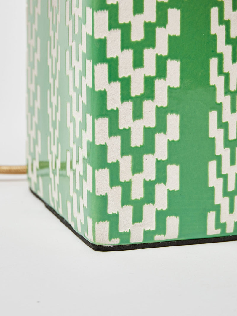Oliver Bonas Green Tipu desk lamp 34cm (British brand)