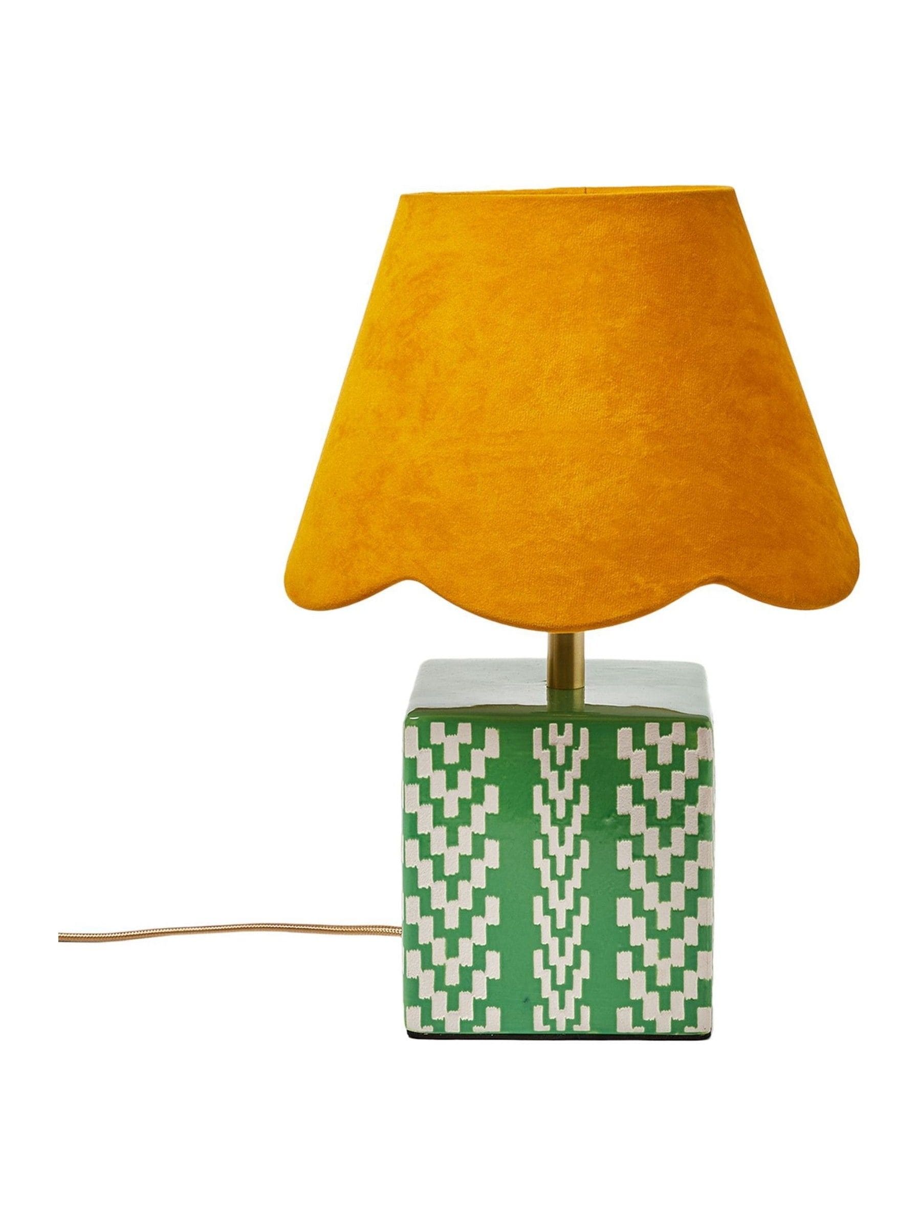 Oliver Bonas Green Tipu desk lamp 34cm (British brand)