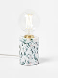 Oliver Bonas green glass confetti lamp base 11cm - British product