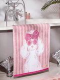 Pink Poodle Towel 100% cotton, UK version