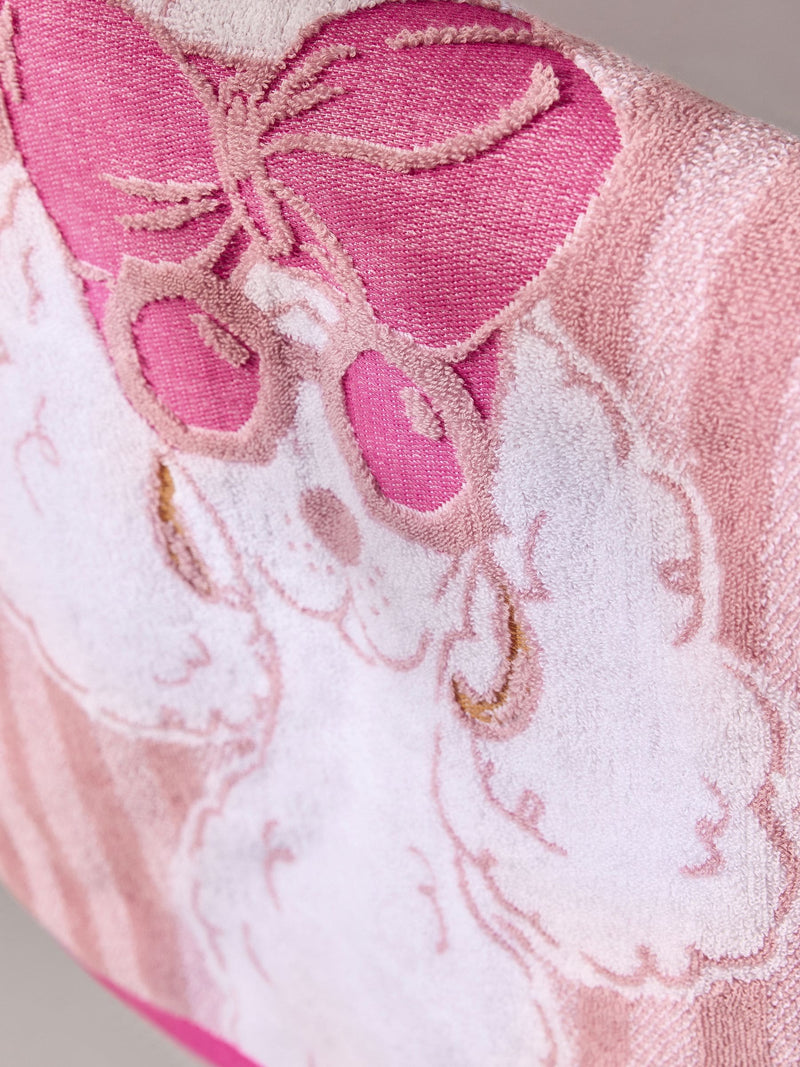 Pink Poodle Towel 100% cotton, UK version