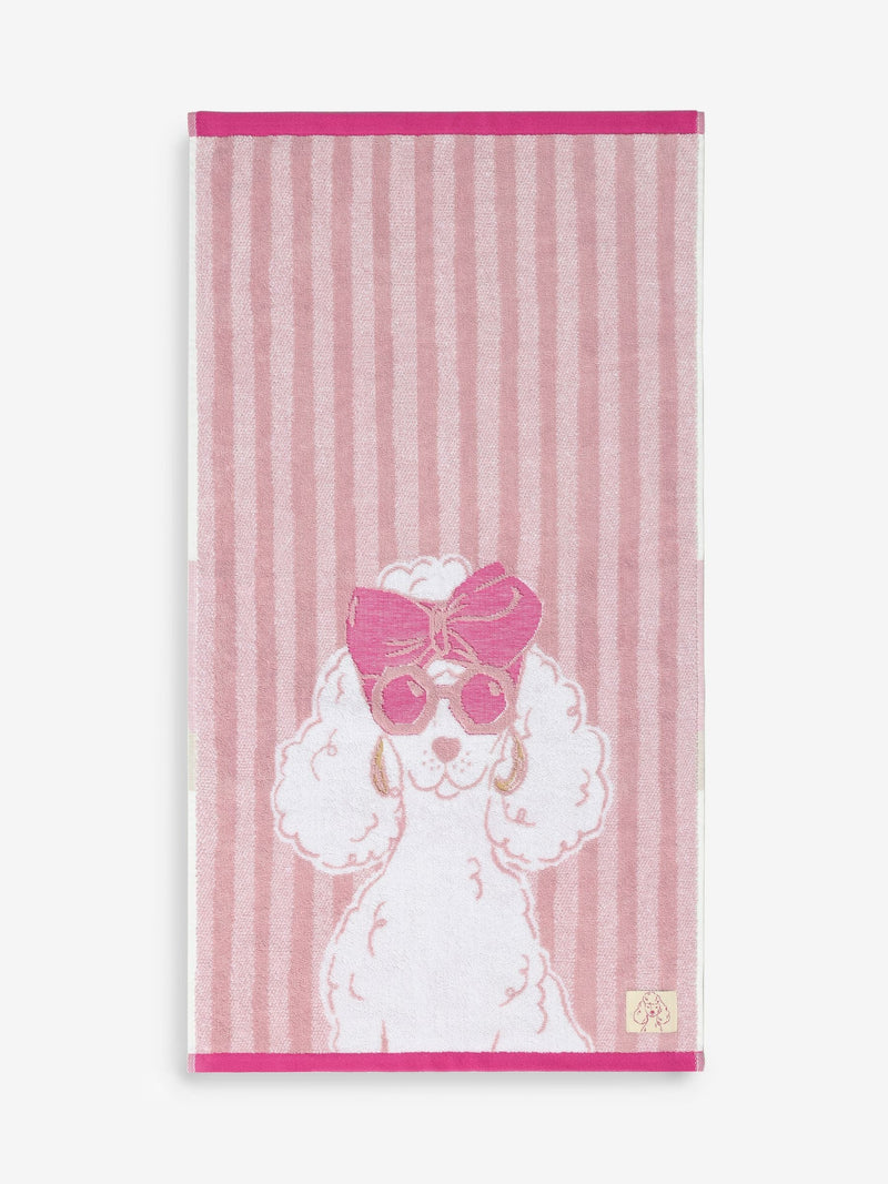 Pink Poodle Towel 100% cotton, UK version