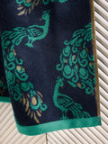 Blue Peacock hand and bath towel 100% cotton, UK version