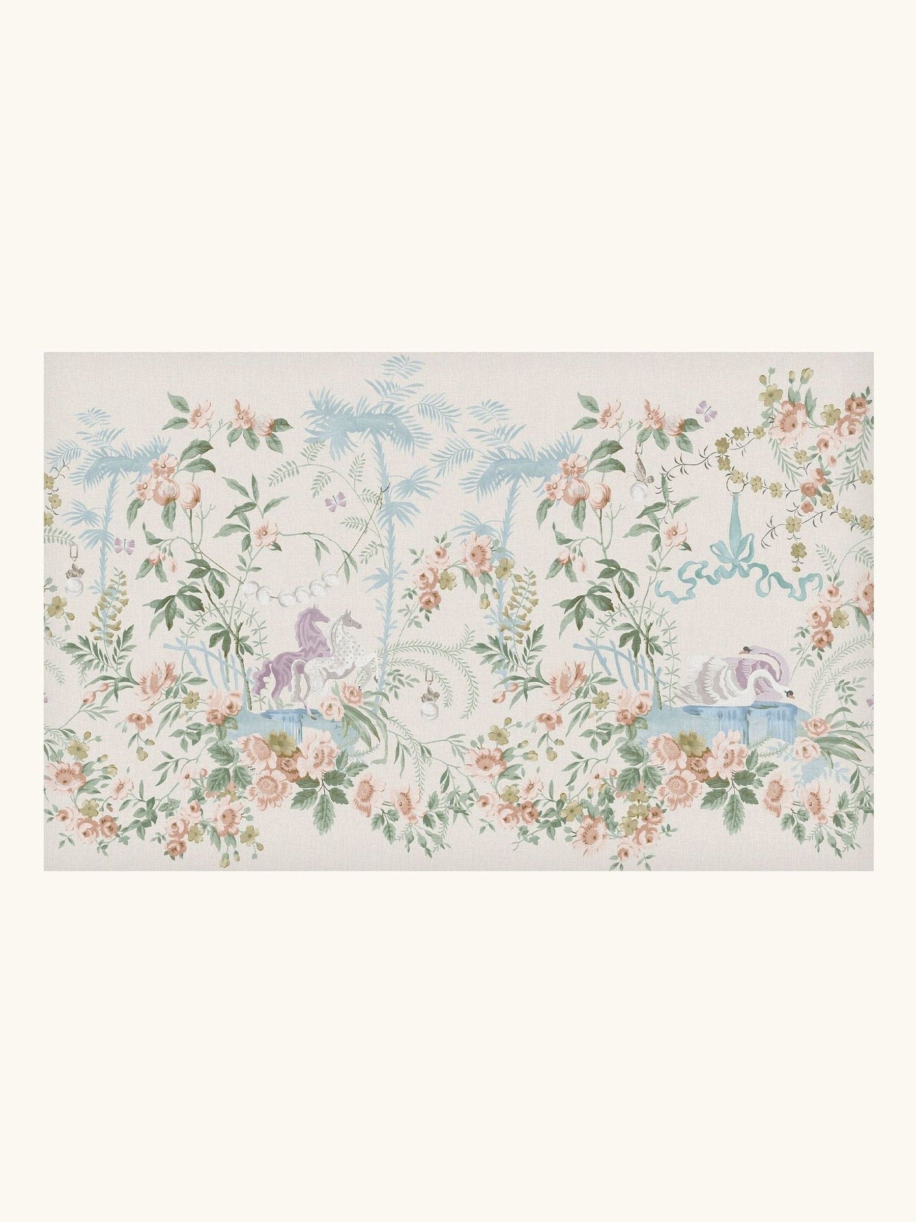 Cath Kidston wallpaper sample Cream Colourful Life A4 - British product