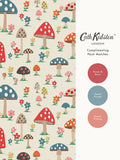 Cath Kidston Red Mushrooms A4 wallpaper sample - British product