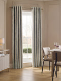 Plush chenille eyelet curtains in natural colour (British brand)