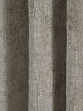 Plush chenille eyelet curtains in natural colour (British brand)