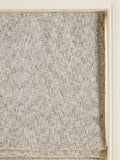 Grey chenille roman blind with blackout lining, UK version