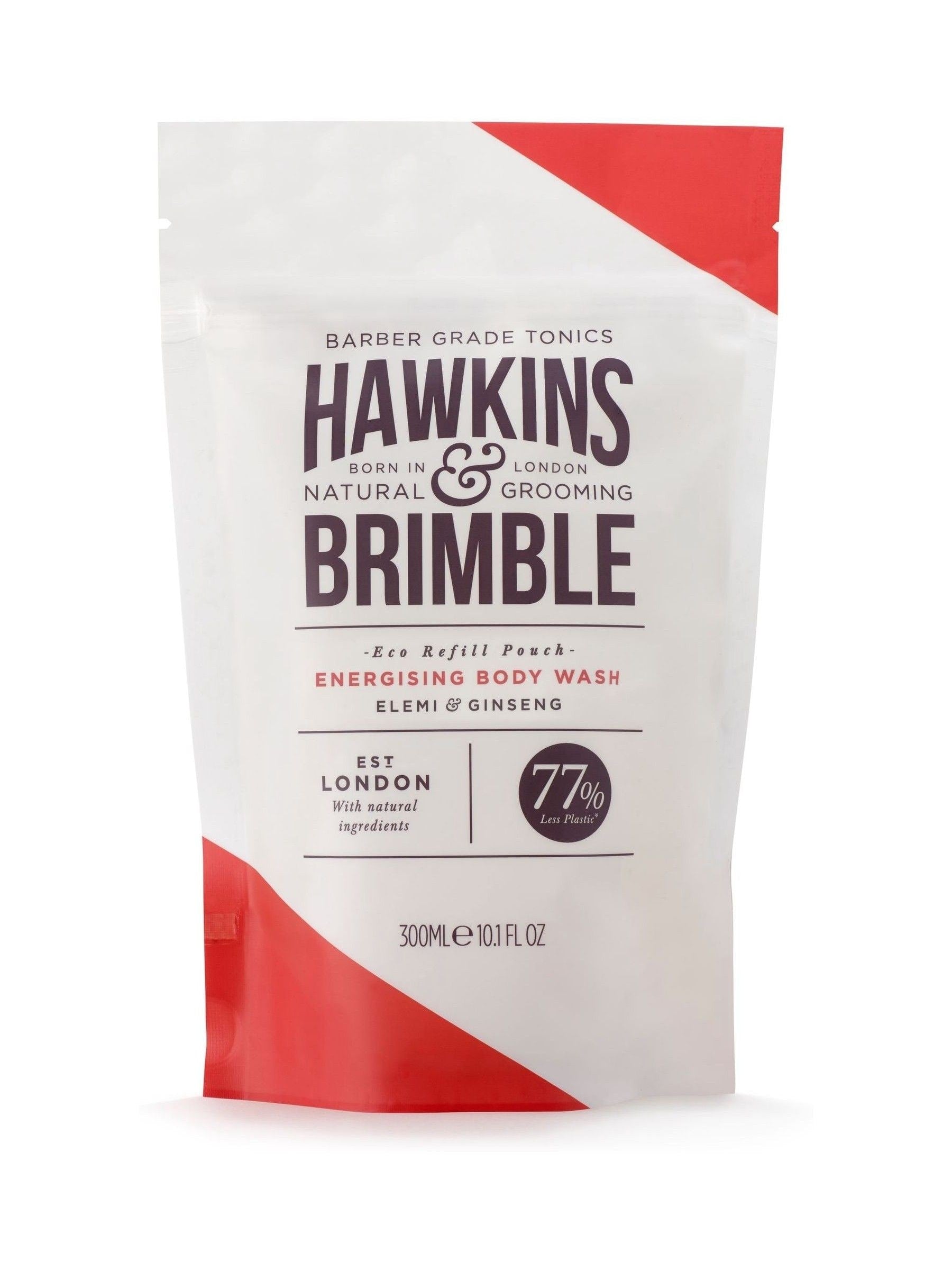 Hawkins & Brimble energising body wash refill pouch, UK version