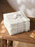 Egyptian cotton face cloths white set of 7 - British product
