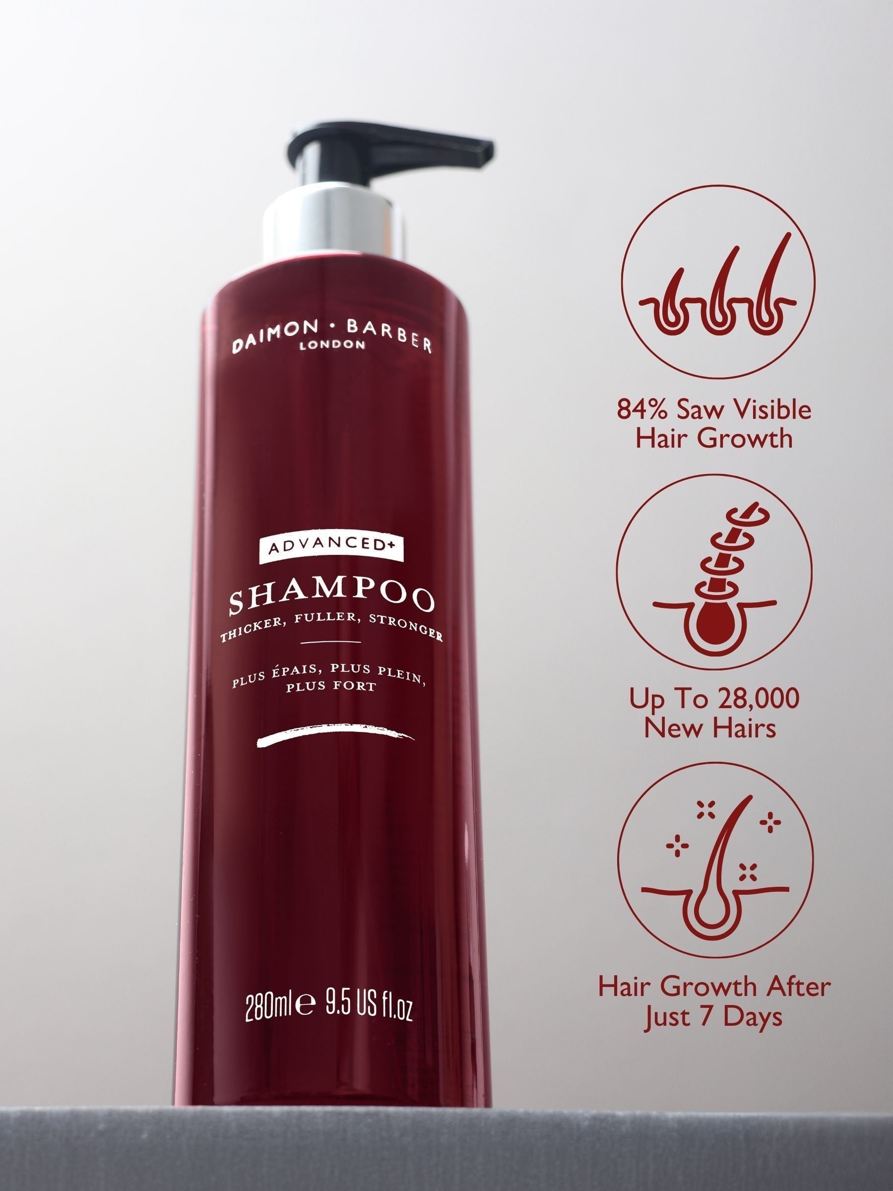 Daimon Barber Advanced+ Shampoo - British product