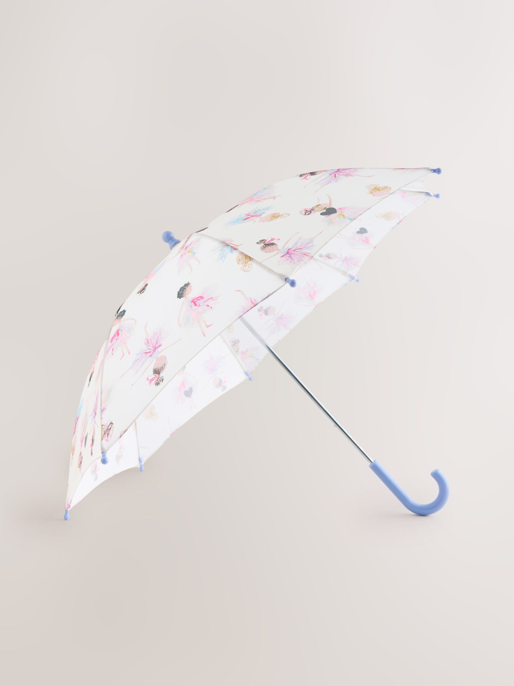 Fairy kids umbrella rainbow print 59cm, imported from the UK