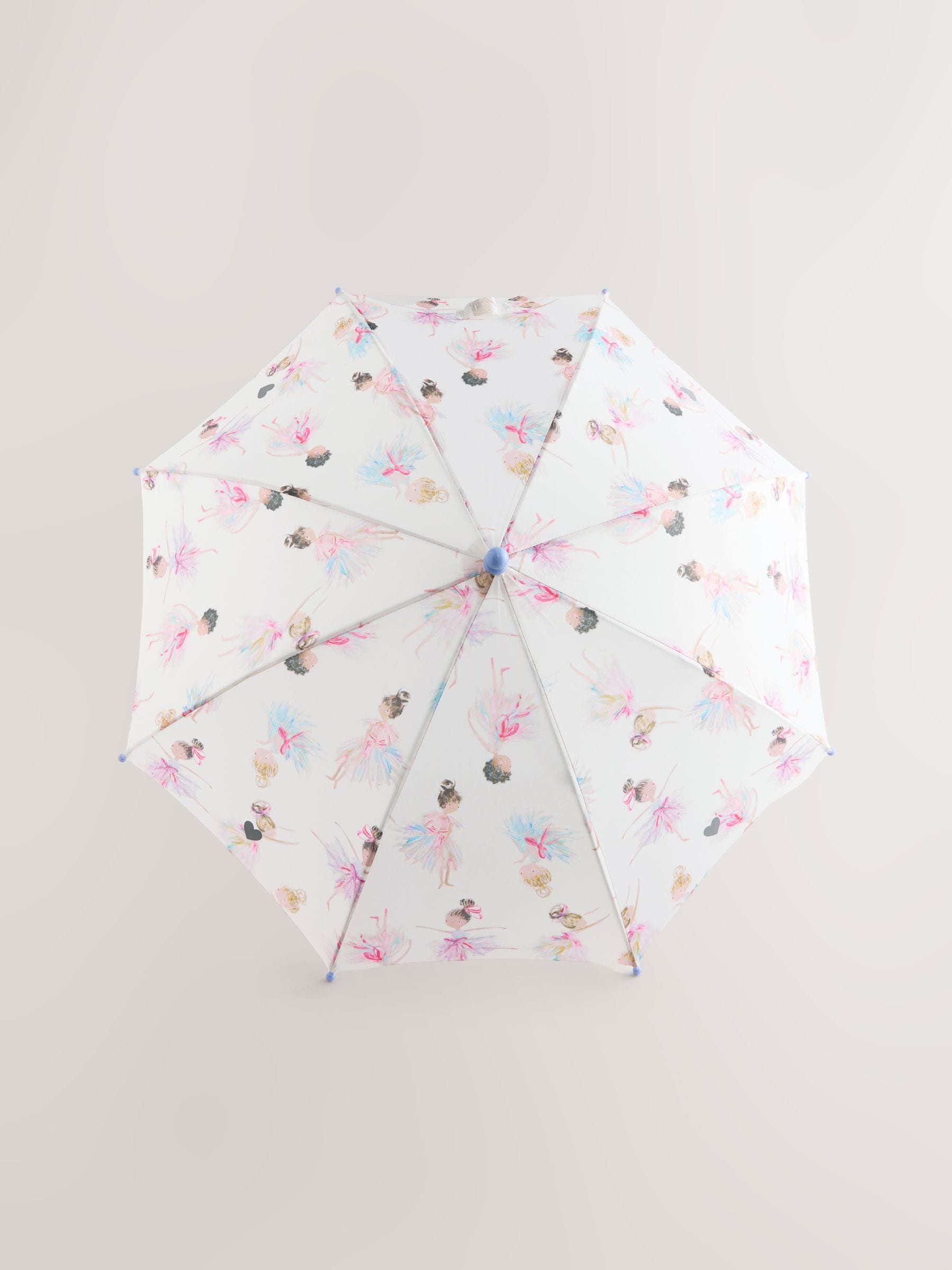 Fairy kids umbrella rainbow print 59cm, imported from the UK