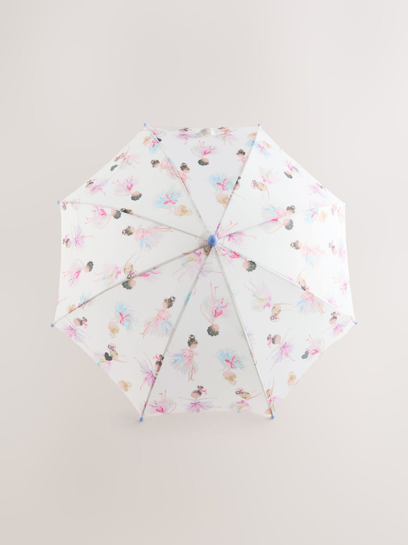 Fairy kids umbrella rainbow print 59cm, imported from the UK