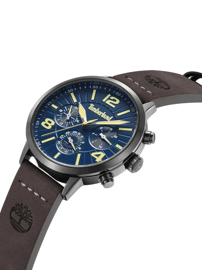 Next Timberland Brown Louden Gun Mutli Dial Leather Strap 3ATM Watch- Buy online at McGrocer