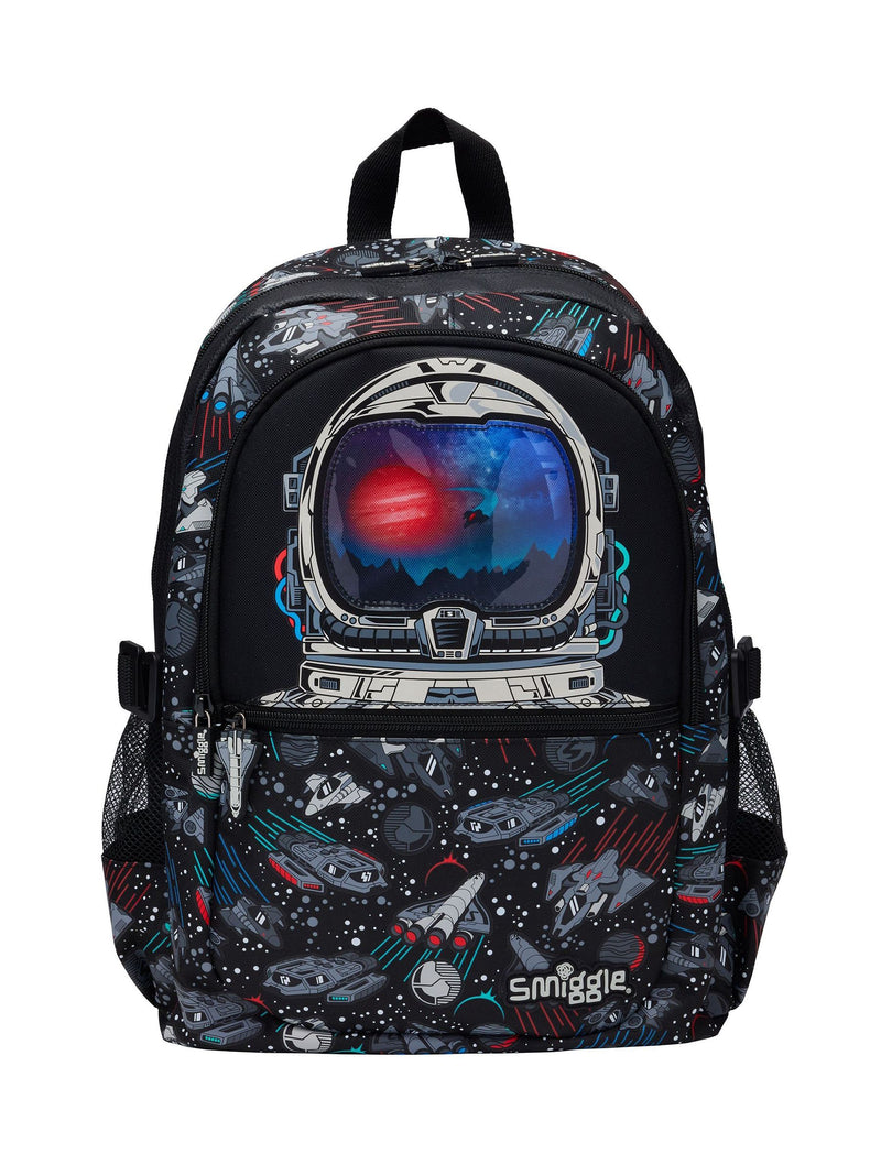 Smiggle Black Eclipse Classic Attach Backpack