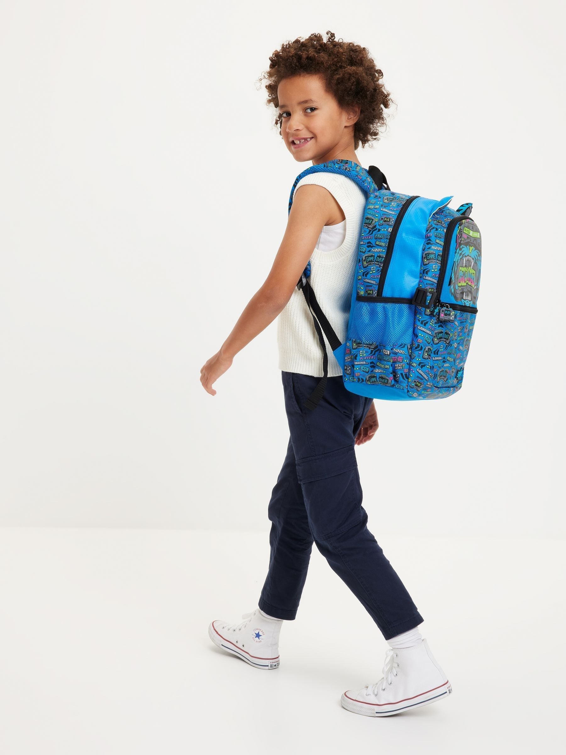 Smiggle Blue Eclipse Classic Attach Backpack, UK version