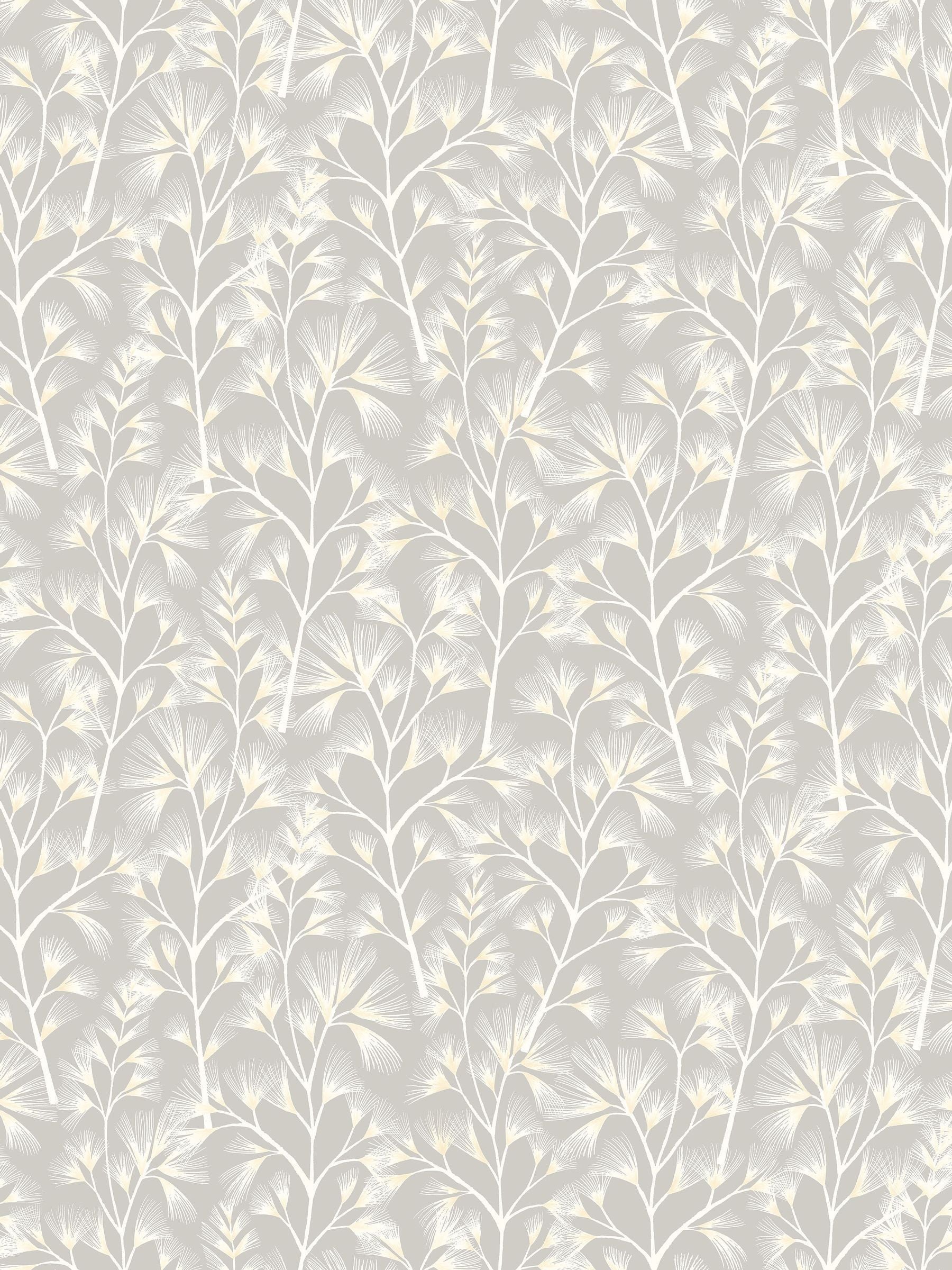 Ohpopsi Grey Arabella non-woven wallpaper 10m - British product