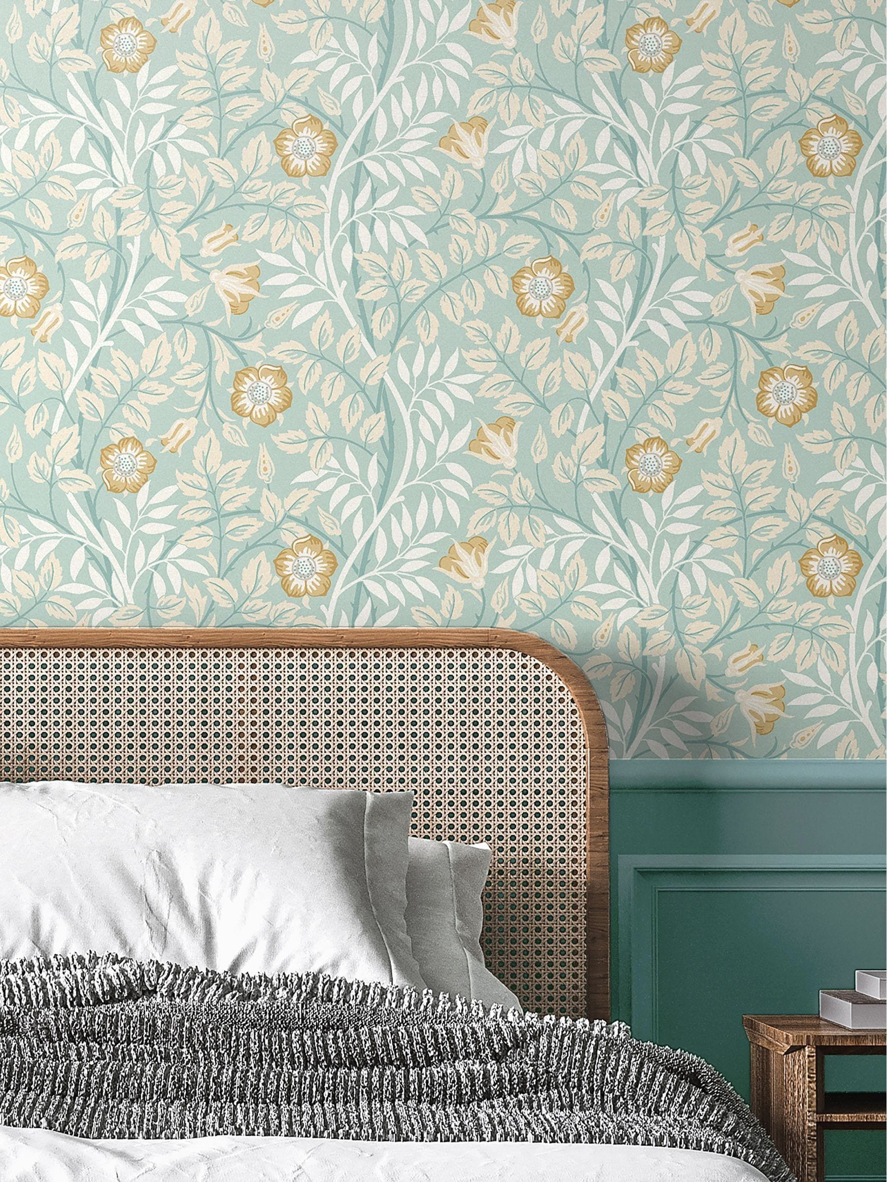 Hoopla Walls Seafoam Rosehip Trial 10M Wallpaper