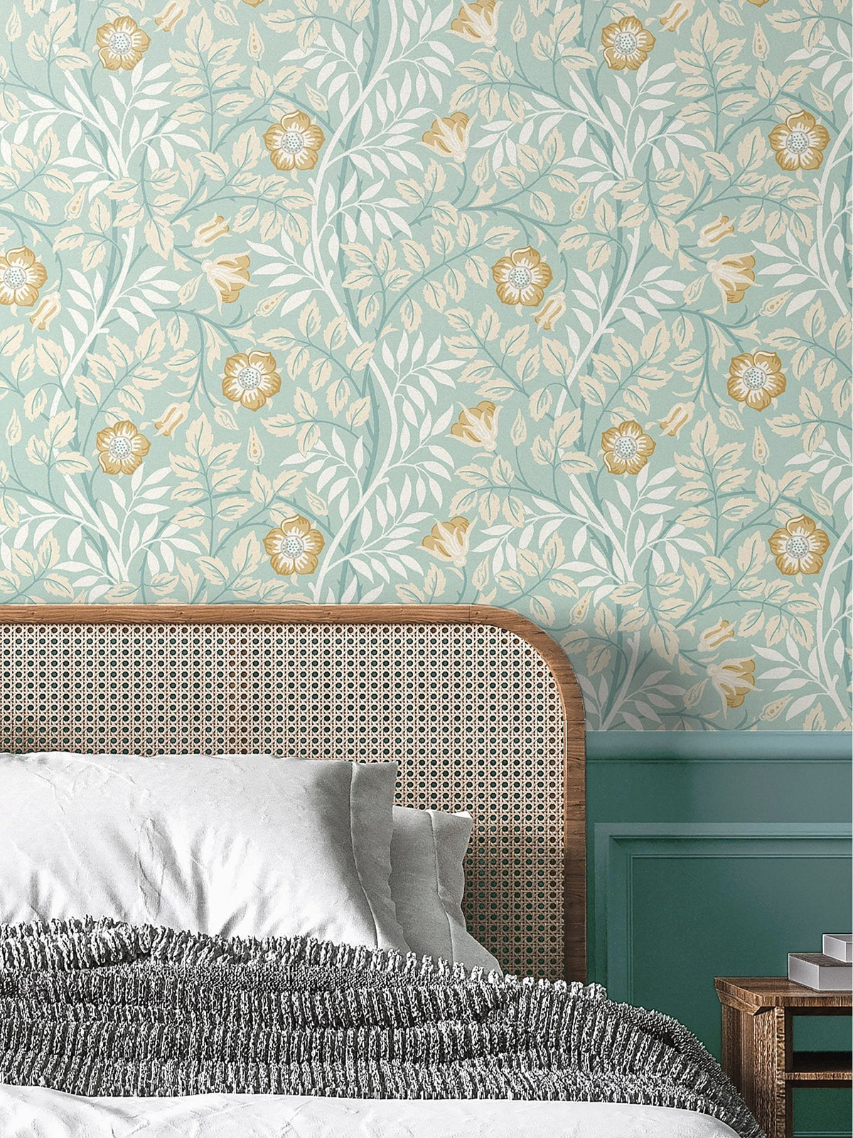 Hoopla Walls Seafoam Rosehip Trial 10M Wallpaper