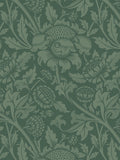 Hoopla Walls wallpaper green damask trail 10m - British product