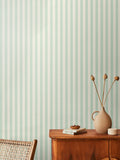 Hoopla Walls wallpaper Duck Egg Shadow Stripe 10m roll - British product