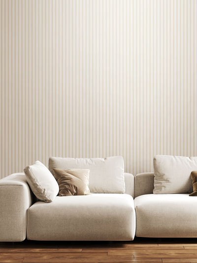 Next Hoopla Walls Linen Chalk Stripe 10M Wallpaper- Buy online at McGrocer
