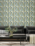 Hoopla Walls wallpaper Petrol Mix Building Blocks 10m, imported from the UK