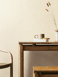 Hoopla Walls wallpaper Linen Ditsy Leaf Stripe 10M, imported from the UK